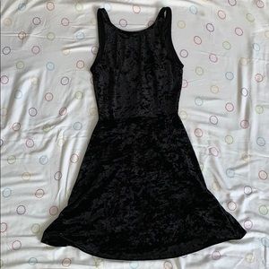 Black velvet dress
